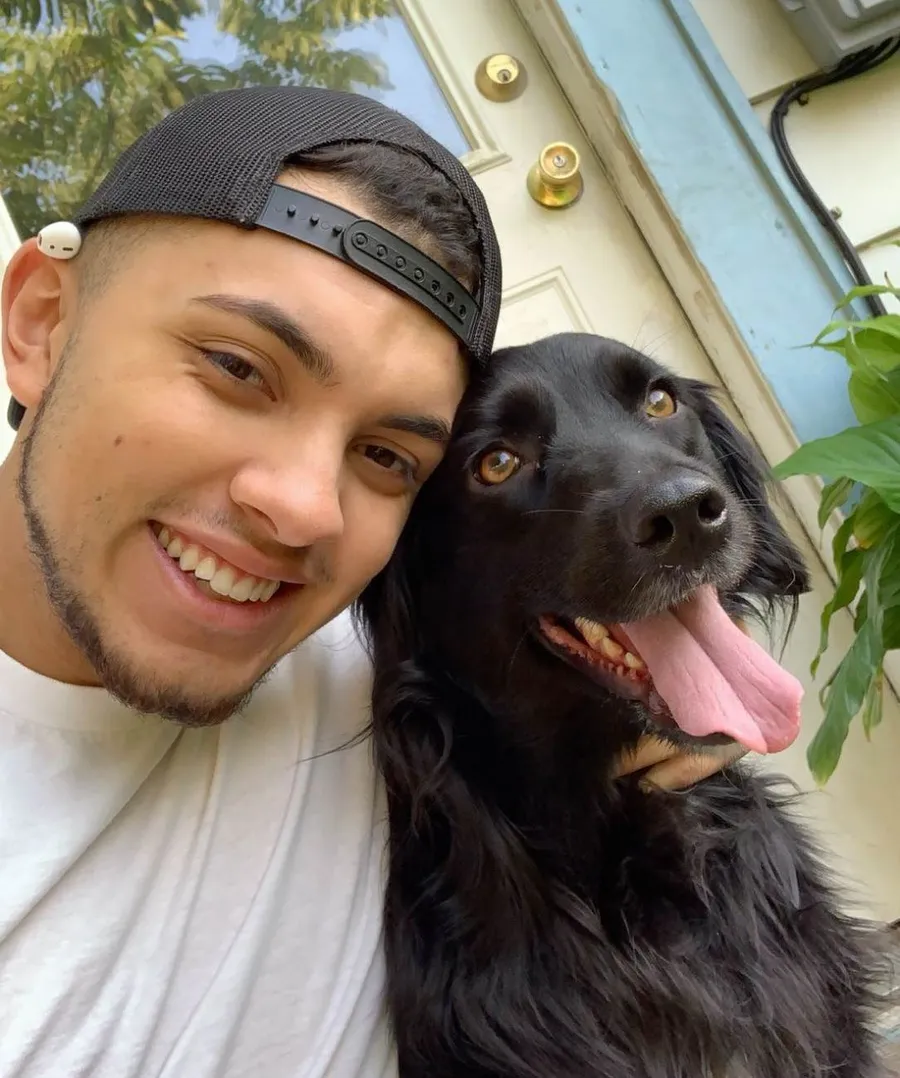 Saul with his dog